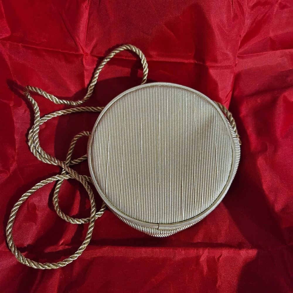 Expressly For‎ Givenchy Gold Round Crossbody Evening Bag Purse